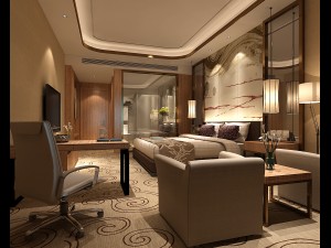 bedroom hotel suites designed a complete 153 3D Model
