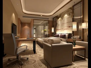 bedroom hotel suites designed a complete 153 3D Model