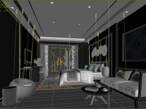 bedroom hotel suites designed a complete 151 Model 3D