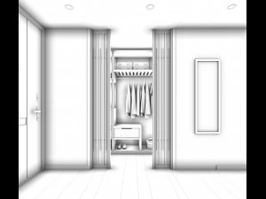 bedroom hotel suites designed a complete 151 3D Model