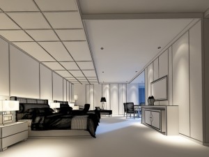 bedroom hotel suites designed a complete 154 3D 模型