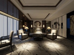 Hotelsuiten mit insgesamt 155 Schlafzimmern 3D Modell