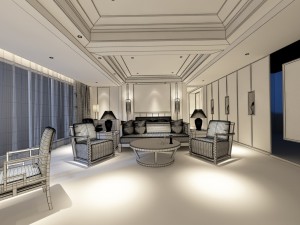 bedroom hotel suites designed a complete 155 3D 모델