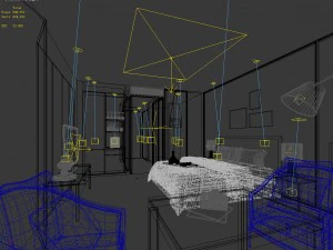 bedroom hotel suites designed a complete 156 3D Model