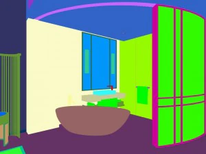 bedroom hotel suites designed a complete 159 3D Model