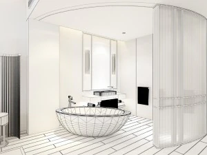 bedroom hotel suites designed a complete 159 3D Model