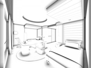 bedroom hotel suites designed a complete 160 3D Model