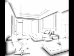 bedroom hotel suites designed a complete 162 3D Model