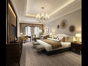 bedroom hotel suites designed a complete 163 3D 모델