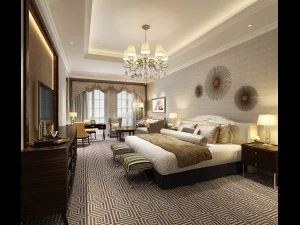 suites d'h&ocirc;tel de chambre &agrave; coucher con&ccedil;ues un 163 complet Modèle 3D