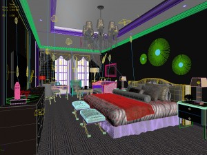 bedroom hotel suites designed a complete 163 3D 모델