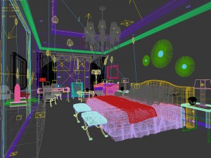 bedroom hotel suites designed a complete 163 3D 모델