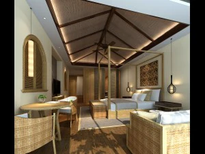 침실 호텔 스위트는 전체 164개를 설계했습니다. 3D 모델