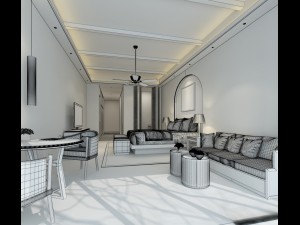 bedroom hotel suites designed a complete 165 3D Model