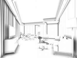 bedroom hotel suites designed a complete 166 3D Model