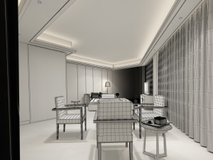 bedroom hotel suites designed a complete 166 3D Model