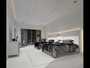 bedroom hotel suites designed a complete 167 Modelo 3D