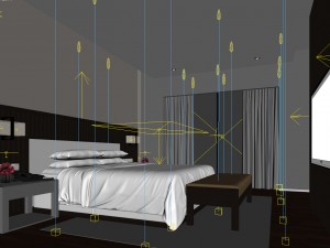 bedroom hotel suites designed a complete 168 3D Model