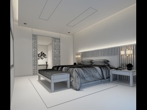 bedroom hotel suites designed a complete 168 3D Model