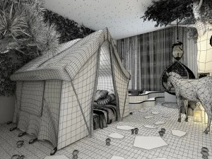 bedroom hotel suites designed a complete 169 3D Model