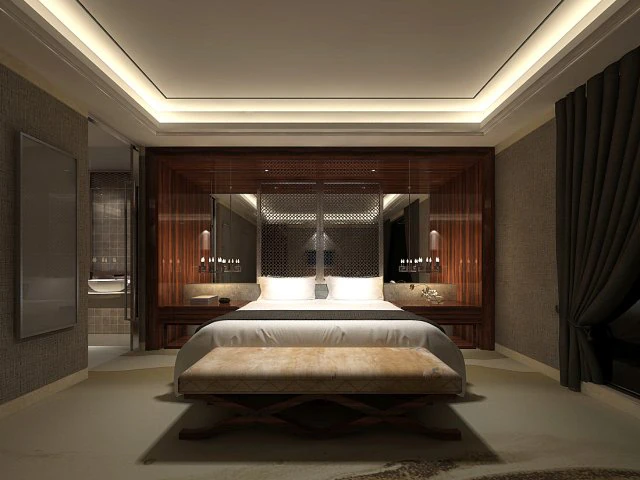 bedroom hotel suites designed a complete 170 3D Model .c4d .max .obj .3ds .fbx .stl .blend 