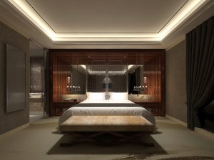bedroom hotel suites designed a complete 170 3D Model