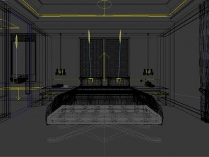 bedroom hotel suites designed a complete 170 3D 모델