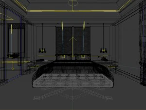 bedroom hotel suites designed a complete 170 3D Model