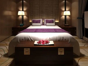 bedroom hotel suites designed a complete 171 3D Model