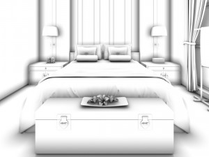 bedroom hotel suites designed a complete 171 3D Model