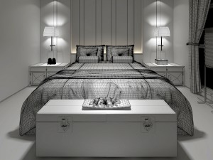bedroom hotel suites designed a complete 171 3D Model