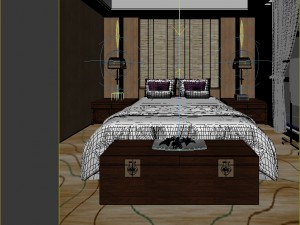 bedroom hotel suites designed a complete 171 3D Model