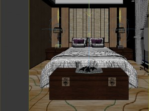 bedroom hotel suites designed a complete 171 3D Model