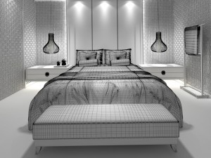 bedroom hotel suites designed a complete 172 3D 模型