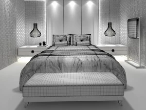 bedroom hotel suites designed a complete 172 3D Model