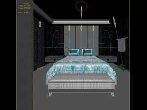 bedroom hotel suites designed a complete 172 3D 模型