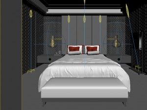 bedroom hotel suites designed a complete 172 3D 模型