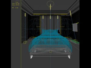 bedroom hotel suites designed a complete 172 3D Model
