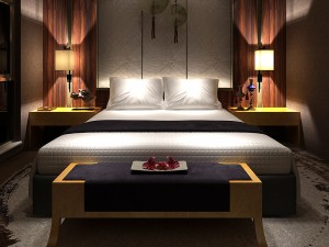 bedroom hotel suites designed a complete 173 3D Model
