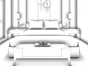 bedroom hotel suites designed a complete 173 3D Model