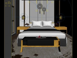 bedroom hotel suites designed a complete 173 3D Model