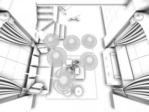 bedroom hotel suites designed a complete 174 3D Model