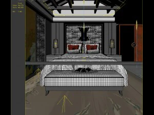 bedroom hotel suites designed a complete 175 3D Model