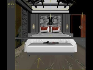 bedroom hotel suites designed a complete 175 3D Model