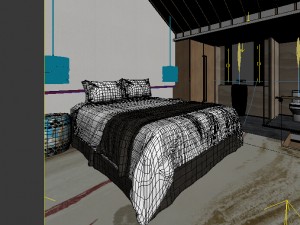 bedroom hotel suites designed a complete 177 Model 3D