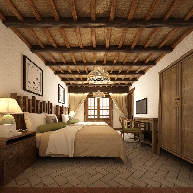 bedroom hotel suites designed a complete 178 Modelo 3D .c4d .max .obj .3ds .fbx .stl .blend 
