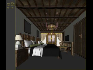 bedroom hotel suites designed a complete 178 3D Model