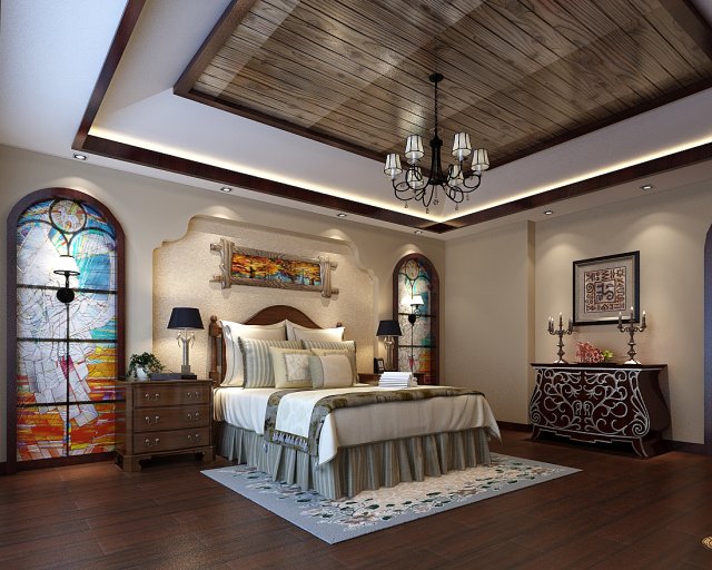 bedroom hotel suites designed a complete 179 3D Модель .c4d .max .obj .3ds .fbx .stl .blend 
