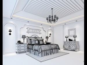 bedroom hotel suites designed a complete 179 3D Модель