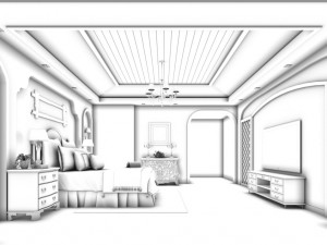 bedroom hotel suites designed a complete 179 3D Модель